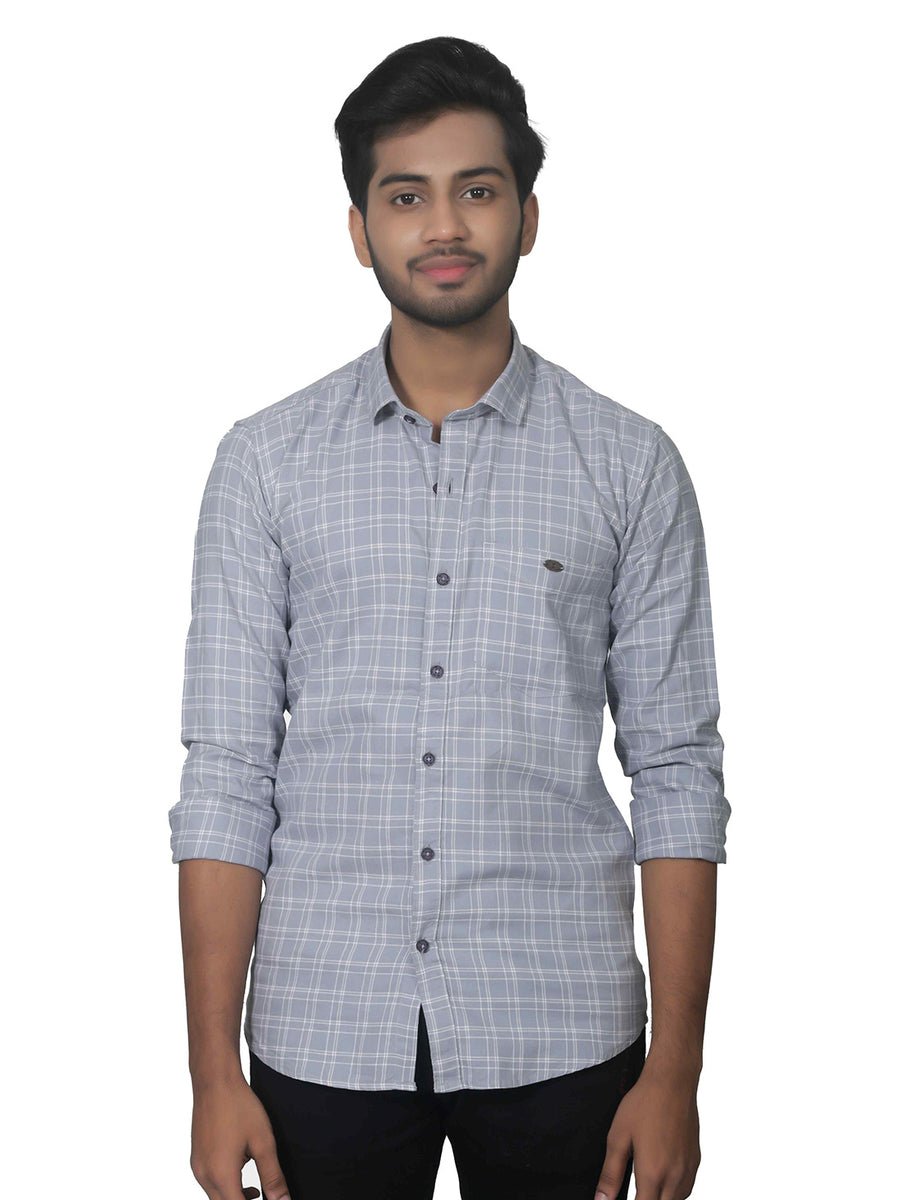 Perfect Square Checkered Cotton Shirt