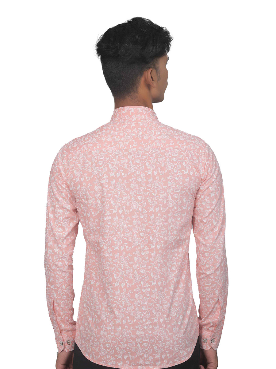 Soft Amber Printed Full Sleeves Cotton Shirt