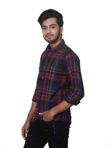 Classic Plaid Look Full Sleeves Checkered Shirt