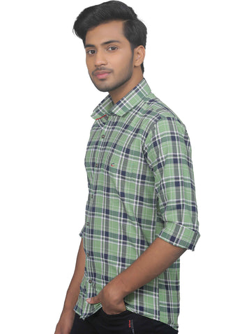 Medium Checkered Full Sleeves Cotton Shirt