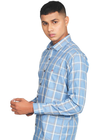 Premium Square Checkered Cotton Shirt