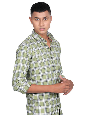 Premium Square Check Cotton Shirt