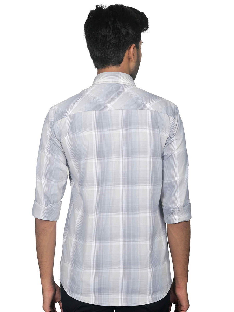 Bright Checkered Full Sleeves Cotton Shirt