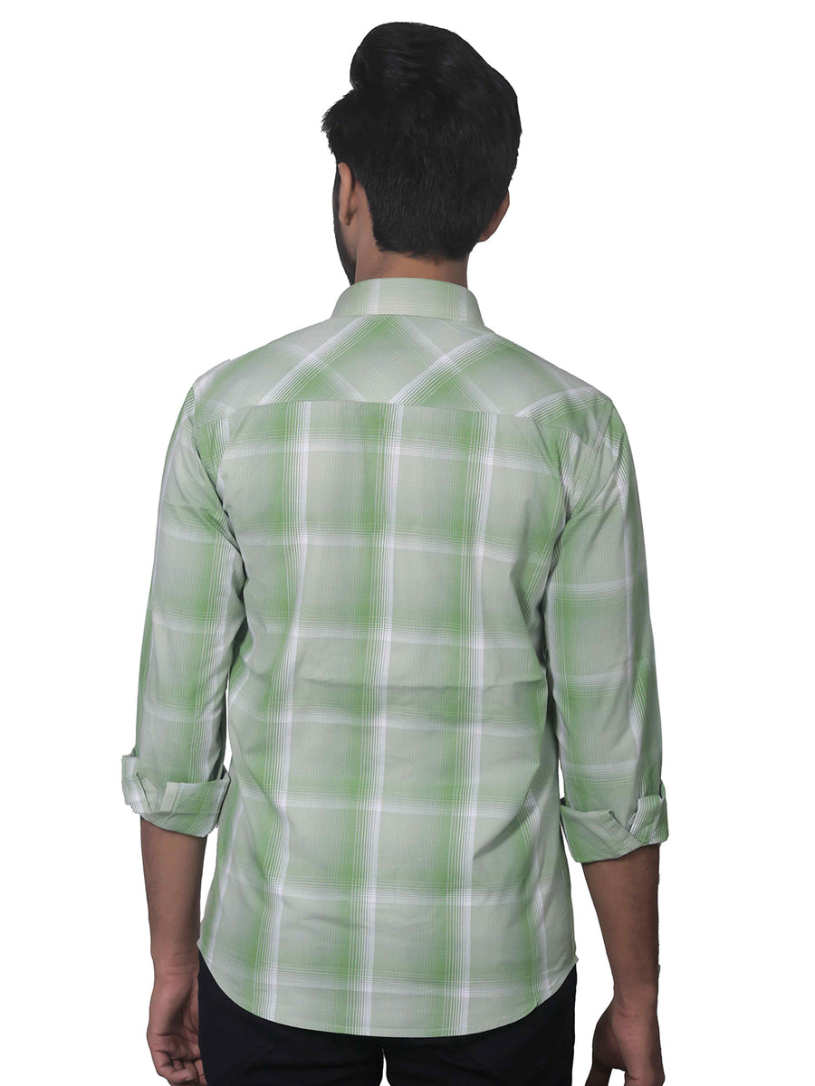 Bright Checkered Full Sleeves Cotton Shirt