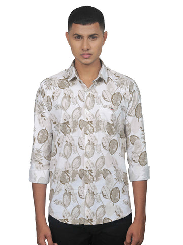 Summery Cadet Leaf Print Shirt