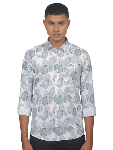 Summery Cadet Leaf Print Shirt